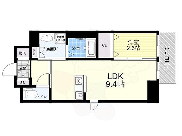 クローバー・フロント 1104｜兵庫県尼崎市杭瀬本町３丁目(賃貸マンション1LDK・11階・32.10㎡)の写真 その2