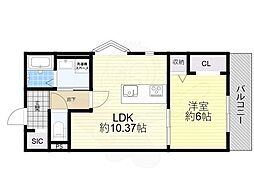 (仮称)尼崎市東園田町2丁目新築 1階1LDKの間取り