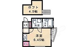 コスモヴィレッジ潮江 ワンルームの間取図画像