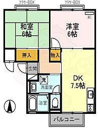 ホワイトヴィラ弐番館 2階/-