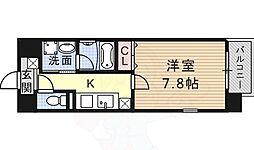 シェリールコート 1Kの間取図画像