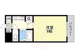 ミネルバ弐番館 1Kの間取図画像