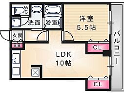 アイヴィーハウス 1LDKの間取図画像