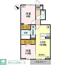 間取図画像 2LDK