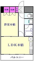 ＣＡＳＡ　ＤＥ　ＡＬＴＯ 2階1LDKの間取り