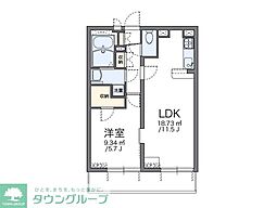 東京メトロ千代田線 綾瀬駅 バス20分 辰沼団地入口下車 徒歩6分の賃貸マンション 4階1LDKの間取り