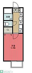 埼玉高速鉄道 戸塚安行駅 徒歩7分の賃貸アパート 2階1Kの間取り