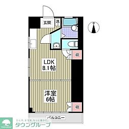 只見ハイツ 1LDKの間取図画像