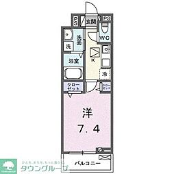 スプレンドーレ 1Kの間取図画像