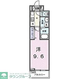スプレンドーレ 1Kの間取図画像