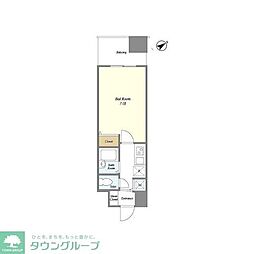 BPRレジデンス川口 1Kの間取図画像