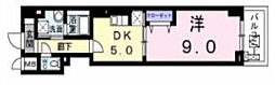 ミッドヴィラレジデンス 1DKの間取図画像