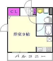 アン・ソレイユ3 1Kの間取図画像