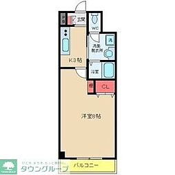 NK氷川マンション 1Kの間取図画像