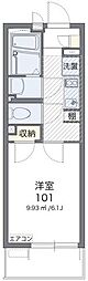 レオネクスト北斗4 1Kの間取図画像