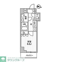 COMFORIALIV千住 1Kの間取図画像