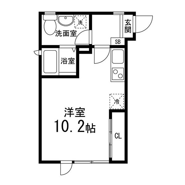 ピノウィスタ ｜宮城県仙台市太白区長町1丁目(賃貸アパート1R・1階・27.39㎡)の写真 その2