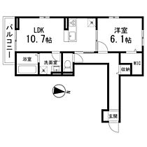 D-room木町通二丁目  ｜ 宮城県仙台市青葉区木町通2丁目（賃貸アパート1LDK・3階・47.35㎡） その2