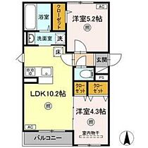 DHCR広瀬町  ｜ 宮城県仙台市青葉区広瀬町（賃貸アパート2LDK・1階・46.78㎡） その2