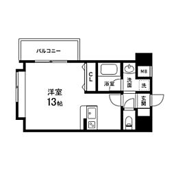 Dolce柏木 2階ワンルームの間取り