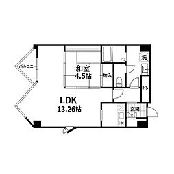 VIP仙台二日町 9階1LDKの間取り