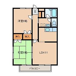 間取図画像 2LDK