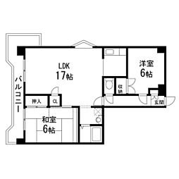 間取図画像 2LDK