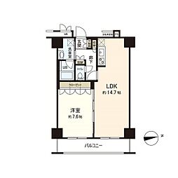 レジデンス仙台駅東 1LDKの間取図画像