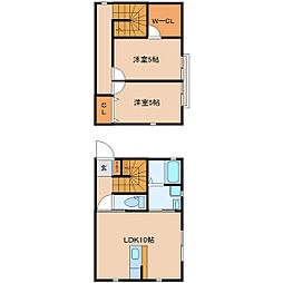 アヴァンセ・エムオー 2LDKの間取図画像