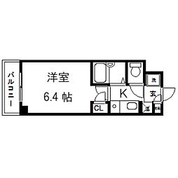 シンシア・シティ榴岡 1Kの間取図画像