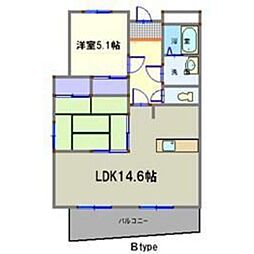 ドリームA 2LDKの間取図画像