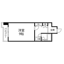 ダイアパレス本町 1Kの間取図画像