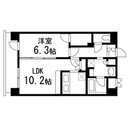 ロータス仙台中央NDK仙台ビル 1LDKの間取図画像