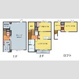 ソレアード南鍛冶町 2LDKの間取図画像