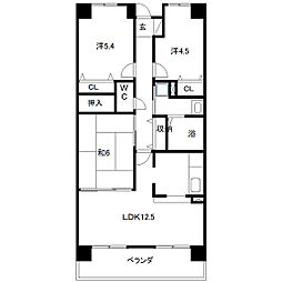 アークヒルズ台原 3LDKの間取図画像