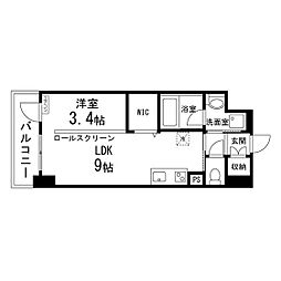 ルキシア大町西公園 1LDKの間取図画像