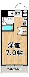 デ・リード塚本駅前 1Kの間取図画像