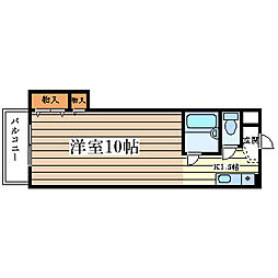 第2エンシンハイツ ワンルームの間取図画像