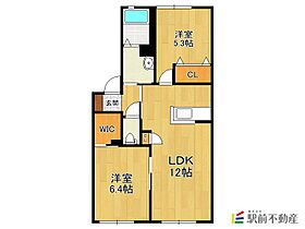 ラ シエロC棟 102 ｜ 佐賀県佐賀市久保田町大字徳万2081-7（賃貸アパート2LDK・1階・54.78㎡） その2