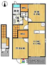 プレッソ　吉野ヶ里II 202 ｜ 佐賀県神埼郡吉野ヶ里町立野1120（賃貸アパート2LDK・2階・57.64㎡） その2