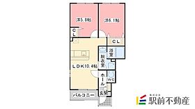 ラパヌイI 105 ｜ 佐賀県佐賀市久保田町大字久富2853-2（賃貸アパート2LDK・1階・49.06㎡） その2