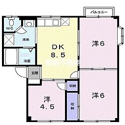 シティハイツ井田A 3DKの間取図画像