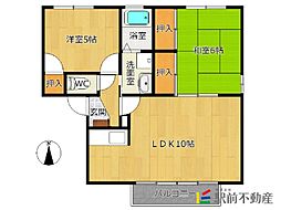 ファミール大藤A 2LDKの間取図画像