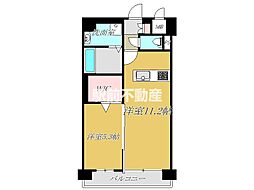 ブランシェ駅南 1LDKの間取図画像