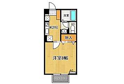 ソフィア・コート 1Kの間取図画像