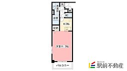 リュミエールアンジュ 1Kの間取図画像