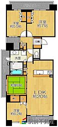サーパスシティ中央大通り 4LDKの間取図画像