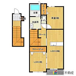 ミニョン・アンジュ 2LDKの間取図画像