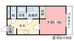 タケダビル2 1DKの間取図画像