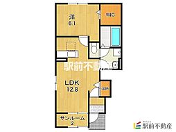 サンシャインレジデンス 1LDKの間取図画像